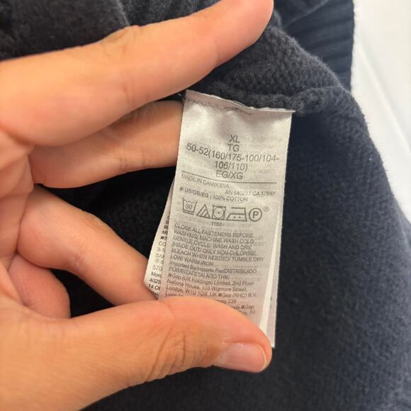 Black Gap XL Button-Up Cardigan Sweater 100% Cotton - Picture 4 of 6